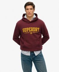 Superdry Core Sport Hoodie bluza z kapturem z 100% bawełny – Port Red. Czerwone bluzy Superdry, s, bez wzorów, z bawełny, z kapturem. Za 465.40 zł.