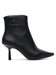 DKNY Botki K3544519 Czarny. Czarne botki DKNY, bez wzorów, ze skóry, bez obcasa, na szpilce, bez zapięcia. Za 839.99 zł.