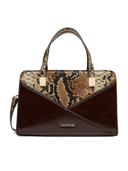 Lasocki Torebka CEO-LSK-M-002-09 Brązowy. Brązowe torebki klasyczne Lasocki, bez wzorów, z materiału, bez dodatków. Za 159.99 zł.