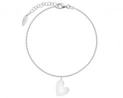 Bransoletka srebrna - serce. Szare bransoletki Apart, srebrne. Za 159.00 zł.