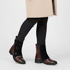 Bordowe Botki Maciejka Eleganckie Obuwie Damskie Zapinane Na Suwak. Czerwone botki Maciejka, na zimę, z aplikacjami, ze skóry, bez obcasa, na obcasie, bez zapięcia. Za 339.00 zł.