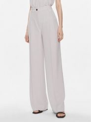 Calvin Klein Spodnie materiałowe K20K206774 Szary Wide Leg. Szare spodnie materiałowe Calvin Klein, bez wzorów, z materiału. Za 459.99 zł.