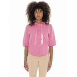 Bluza z kaptur na co dzień na siłownię. Czerwone bluzy LEONE 1947 APPAREL, bez wzorów, z bawełny, bez kaptura. Za 191.56 zł.