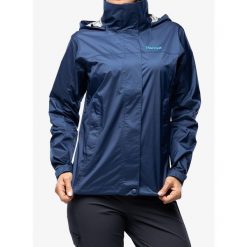 Kurtka przeciwdeszczowa damska Marmot PreCip Eco Jacket. Niebieskie kurtki sportowe Marmot, s, bez wzorów, bez kaptura, trekkingowe. Za 419.99 zł.