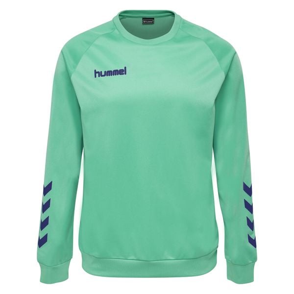 Bluza do piłki ręcznej dla dorosłych Hummel Promo Poly Sweatshirt. Niebieskie bluzy Hummel, s, bez wzorów, bez kaptura. Za 178.00 zł.