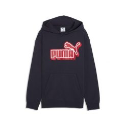 Młodzieżowa luźna bluza z kapturem Essentials Logo Lab PUMA. Niebieskia bluzy Puma, m, bez wzorów, z kapturem. Za 199.00 zł.