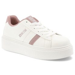 Białe Trampki Big Star Sportowe Obuwie Damskie Na Platformie. Białe obuwie sportowe Big Star, z gumy, bez zapięcia. Za 149.00 zł.