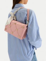 Nine West Torebka EO-Mott Sweet-KS2562-1 Różowy. Czerwone torebki klasyczne Nine West, bez wzorów, z materiału, bez dodatków. Za 279.99 zł.