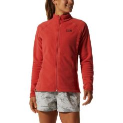 Damska bluza polarowa Mountain Hardwear Polartec Microfleece z pełnym zamkiem bł. Czerwone bluzy Mountain Hardwear, na zimę, l, bez wzorów, z polaru, bez kaptura. Za 299.00 zł.