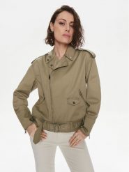 Silvian Heach Kurtka przejściowa GPP24440GB Beżowy Relaxed Fit. Brązowe kurtki Silvian Heach, bez wzorów, z syntetyku, bez kaptura. Za 389.99 zł.