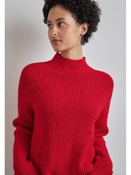 Street One Sweter w kolorze czerwonym rozmiar: 40. Czerwone swetry Street One, bez wzorów, z bawełny, bez ramiączek. Za 135.81 zł.