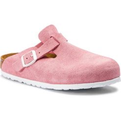 Klapki BIRKENSTOCK - Boston Bs 1012838 Rose. Czerwone klapki Birkenstock, bez wzorów, ze skóry, bez obcasa. W wyprzedaży za 269.00 zł.
