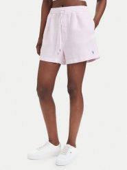 Polo Ralph Lauren Szorty materiałowe 211A12950007 Różowy jasny Relaxed Fit. Czerwone szorty Polo Ralph Lauren, bez wzorów, ze lnu. Za 769.99 zł.