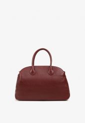 Bordowa Torebka Shopperka na Ramię z Paskiem Arovire. Czerwone shopper Renee, bez wzorów, z jeansu, biznesowe, na ramię, bez dodatków. Za 169.99 zł.
