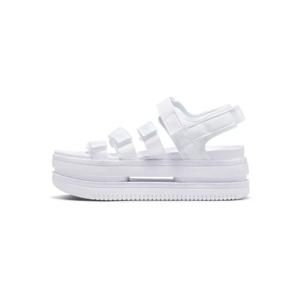 Sandały Icon Classic Rozmiar 40.5 - DH0223-100 Biały. Białe sandały Nike, bez wzorów, z materiału, klasyczne, bez obcasa, bez zapięcia. Za 291.00 zł.