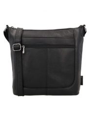 Beagles Skórzana torebka "Benidorm" w kolorze czarnym - 32 x 28 x 11 cm rozmiar: onesize. Czarne torby na ramię Beagles, bez wzorów, z materiału, na ramię, bez dodatków. Za 173.99 zł.