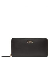 Tommy Hilfiger Portfel Th Leather Slg Lrg Za AW0AW17498 Czarny. Czarne portfele TOMMY HILFIGER, bez wzorów, ze skóry. Za 469.99 zł.