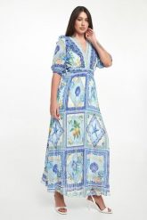 Sukienka szyfonowa maxi HALE BOB. Sukienki Hale bob, s, bez wzorów, z szyfonu, bez kołnierzyka, bez ramiączek, maxi. Za 1,789.00 zł.