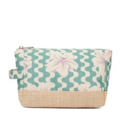 Kosmetyczka Roxy. Brązowe kufry i kosmetyczki Roxy, bez wzorów, z materiału, bez dodatków. Za 49.99 zł.