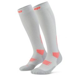 Damskie długie skarpety kompresyjne sportowe Core Run wysokie CEP. Szare skarpety CEP, bez wzorów, z elastanu. Za 209.00 zł.