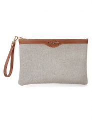 Lucky Bees Kopertówka "Clara" w kolorze jasnobrązowym - 29 x 19 x 1 cm rozmiar: onesize. Brązowe kopertówki Lucky Bees, bez wzorów, z materiału, bez dodatków. Za 65.99 zł.