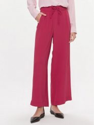 Marella Spodnie materiałowe Ribelle 2413131134 Czerwony Regular Fit. Czerwone spodnie materiałowe Marella, bez wzorów, z jedwabiu. Za 429.99 zł.