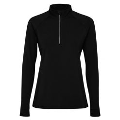 Bluza Z Długim Rękawem Dla Pań I Panów Estambul Quarter Zip. Czarne bluzy ROLY, bez wzorów, bez kaptura. Za 86.99 zł.