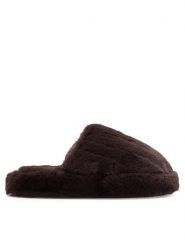 DeeZee Kapcie DE-10 Brązowy. Brązowe obuwie domowe DeeZee, bez wzorów, z materiału, bez zapięcia. Za 79.99 zł.