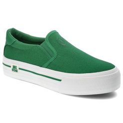 Zielone Tenisówki Big Star Sportowe Obuwie Damskie. Zielone obuwie sportowe Big Star, na wiosnę, z gumy, bez zapięcia, tenisowe. Za 109.00 zł.