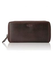 SPARWELL Skórzany portfel "Naomi" w kolorze brązowym - 20 x 10,5 x 4 cm rozmiar: onesize. Brązowe portfele SPARWELL, bez wzorów, z materiału. Za 100.99 zł.