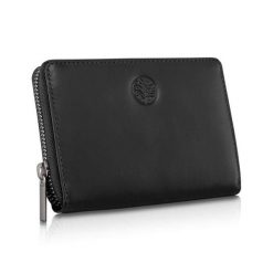 Portfel skórzany BETLEWSKI czarny BPD-NVTC-361 BLACK. Czarne portfele Betlewski, bez wzorów, ze skóry. Za 135.99 zł.