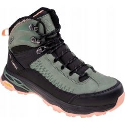 Damskie Skórzane Wodoodporne Buty Turystyczne Engen. Czarne trekkingi ELBRUS, trekkingowe. Za 679.99 zł.