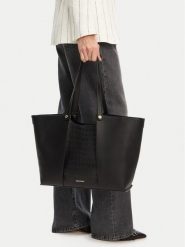 GINO ROSSI Torebka C-LX10146 Czarny. Czarne shopper Gino Rossi, bez wzorów, ze skóry, bez dodatków. Za 329.99 zł.