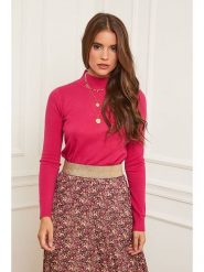 Soft Cashmere Golf w kolorze różowym rozmiar: 38/40. Różowe golfy Soft Cashmere, bez wzorów, z kaszmiru, bez ramiączek. Za 92.42 zł.