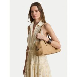 Torebka LAUREN RALPH LAUREN. Brązowe torebki klasyczne Lauren Ralph Lauren, bez wzorów, bez dodatków. Za 1,799.00 zł.