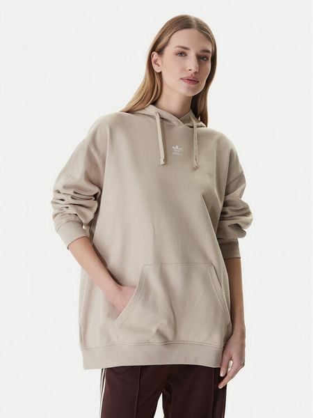 Adidas Bluza Essentials KC9144 Beżowy Oversize. Brązowe bluzy Adidas, xs, bez wzorów, z bawełny, bez kaptura. Za 259.99 zł.