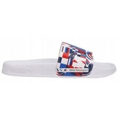 Klapki damskie Puma Bmw Mms Leadcat 2.0. Białe klapki Puma, bez wzorów, z materiału, bez obcasa. Za 95.90 zł.