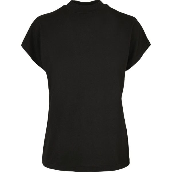 Koszulka damska Urban Classics oversized découpé viscose-Duże rozmiary. Czarne koszulki sportowe Urban Classics, bez wzorów, z wiskozy, bez ramiączek. Za 142.00 zł.