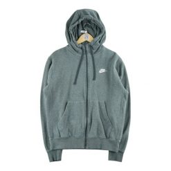 Damska bluza rozpinana na zamek Szara. Szare bluzy Nike, l, bez wzorów, z materiału, z kapturem. Za 136.28 zł.