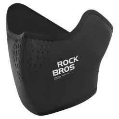 Maska kolarska ciepła szalik na szyję polarowy ROCKBROS. Czarne szaliki ROCKBROS, bez wzorów, z materiału. Za 60.84 zł.