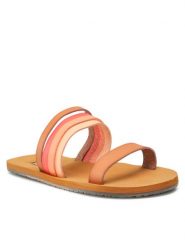 Billabong Klapki Sunny Isles C9FF17BIP2 Pomarańczowy. Brązowe klapki Billabong, bez wzorów, ze skóry, bez obcasa. Za 99.99 zł.