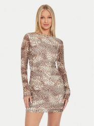 Guess Sukienka codzienna Adriana W4YK83 KBBF2 Kolorowy Slim Fit. Sukienki Guess, na co dzień, m, z aplikacjami, z syntetyku, bez kołnierzyka, bez ramiączek, proste. Za 209.99 zł.