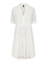 Y.A.S Sukienka "Holi" w kolorze białym rozmiar: XL. Białe sukienki Y.A.S., s, bez wzorów, z bawełny, bez kołnierzyka, bez ramiączek, midi, rozkloszowane. Za 195.06 zł.