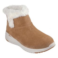 Buty zimowe damskie, On-The-Go Stellar - Cozy Step. Brązowe trekkingi Skechers, trekkingowe. Za 389.99 zł.