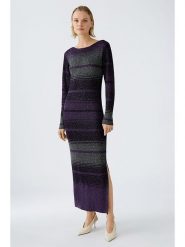 Oui Sukienka w kolorze szaro-fioletowym rozmiar: 34. Różowe sukienki Oui, bez wzorów, z wełny, bez kołnierzyka, bez ramiączek, midi. Za 184.46 zł.