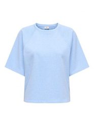 JDY Koszulka "Amalfi" w kolorze błękitnym rozmiar: XL. Niebieskie bluzki JDY, xl, bez wzorów, bez kołnierzyka, bez ramiączek. Za 52.79 zł.