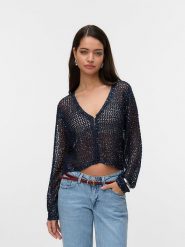 Vero Moda Kardigan w kolorze granatowym rozmiar: L. Niebieskie kardigany Vero Moda, l, bez wzorów. Za 79.45 zł.
