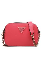 Guess Torebka Noelle HWZG78 79140 Różowy. Czerwone listonoszki Guess, z aplikacjami, ze skóry, bez dodatków. Za 569.99 zł.