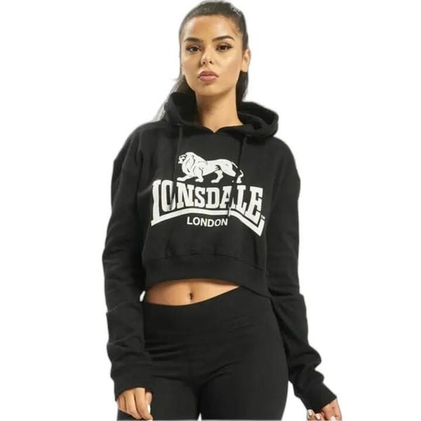 Bluza damska z kapturem Lonsdale Roxeth. Czarne bluzy Lonsdale, l, bez wzorów, z kapturem. Za 194.00 zł.