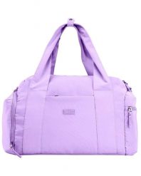 Torba sportowa WINGS SOLENNE z kieszenią na buty i pasem na walizkę PURPLE. Fioletowe torby na ramię Wings, bez wzorów, z materiału, sportowe, na ramię, bez dodatków. Za 129.90 zł.